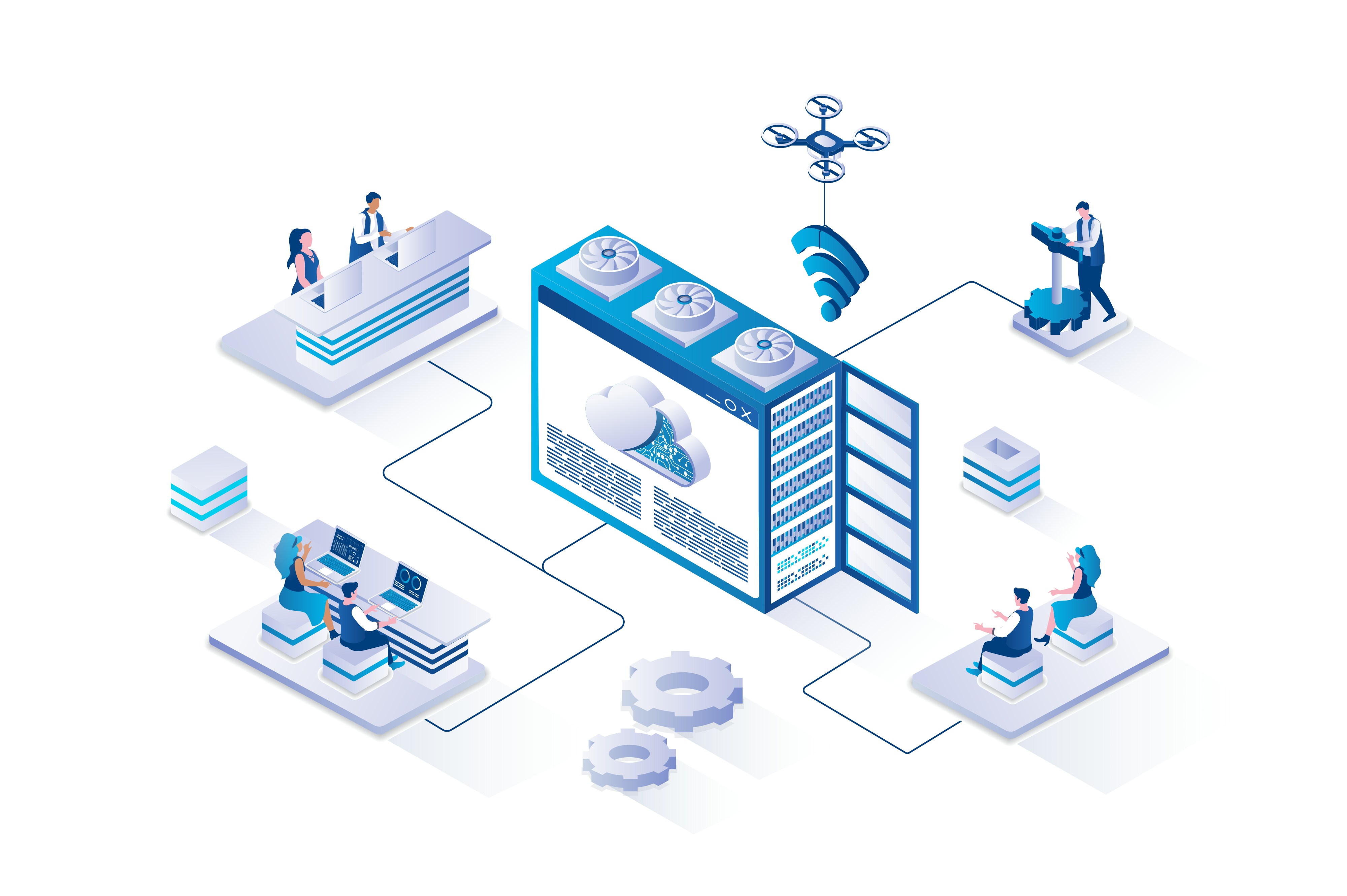 A dashboard showing charts and graphs on a computer screen